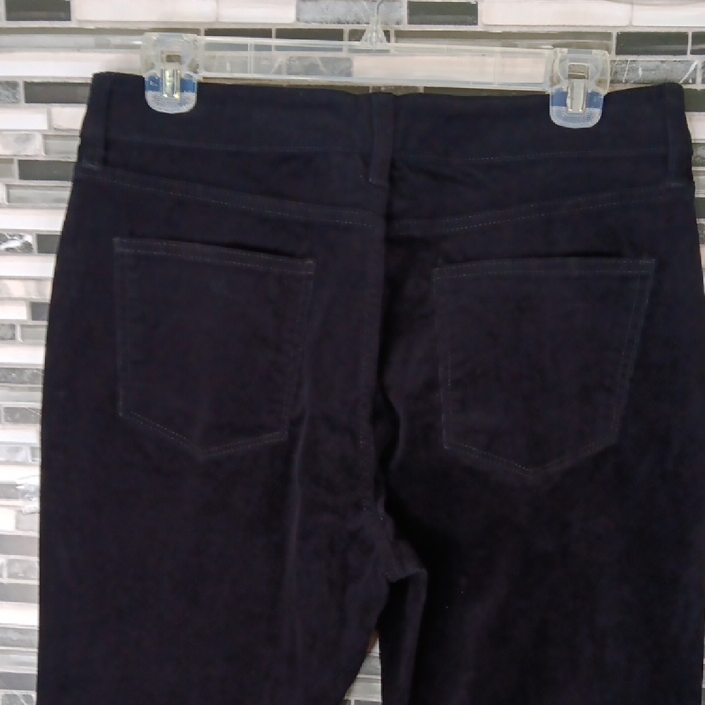 St. John's Bay Womens 10 Mid Rise Black Corduroy Slim Straight Pants Academia - Picture 10 of 13